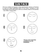 how to draw a sun face