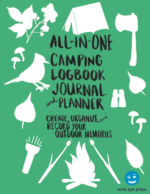 All in on Camping journal green cover