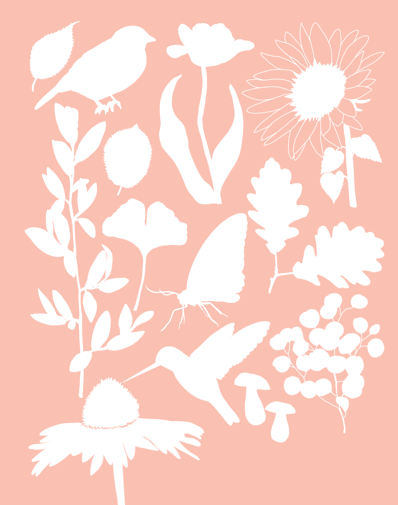 Pink Garden Logbook Rear Cover